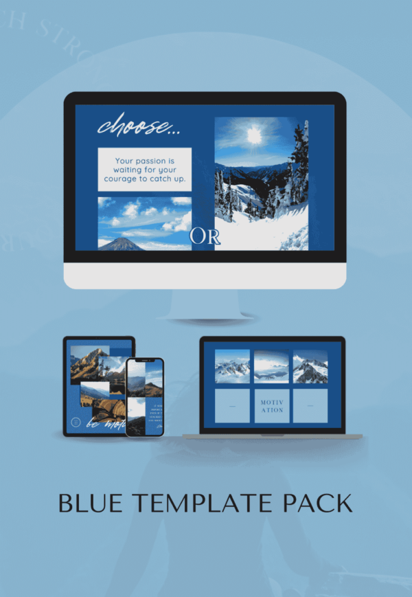 BLUE TEMPLATE PACK