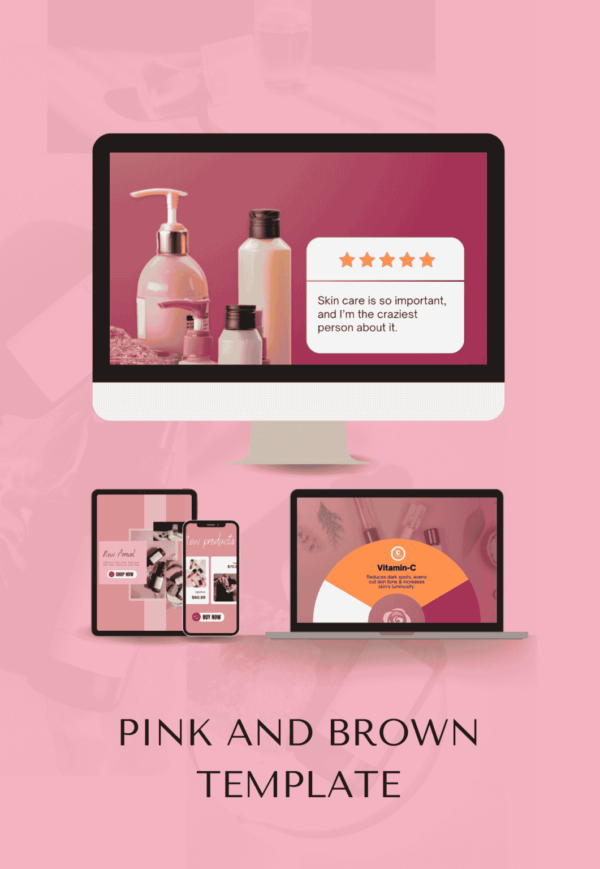 PINK AND BROWN TEMPLATE